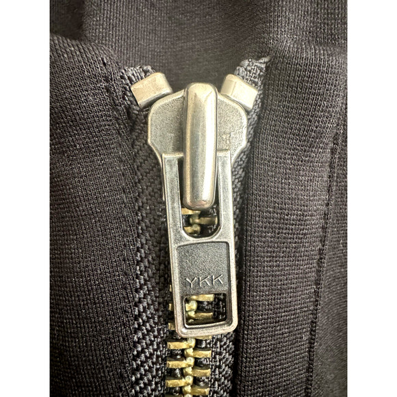 Helmut Lang Jacket M Black Ponte Knit Asymmetrical Zip Pockets Crop Moto Modern - Picture 4 of 9